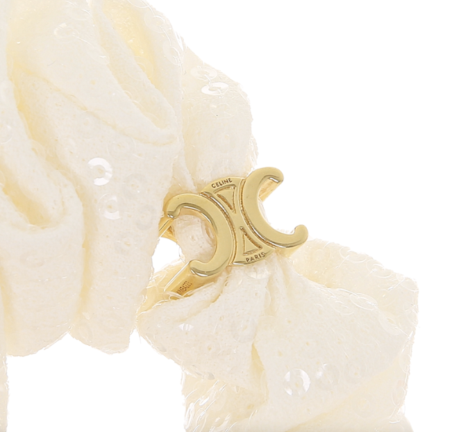 CELINE シュシュ ホワイト