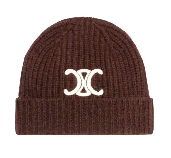 CELINE トリオンフ ニット帽 / シームレスカシミア