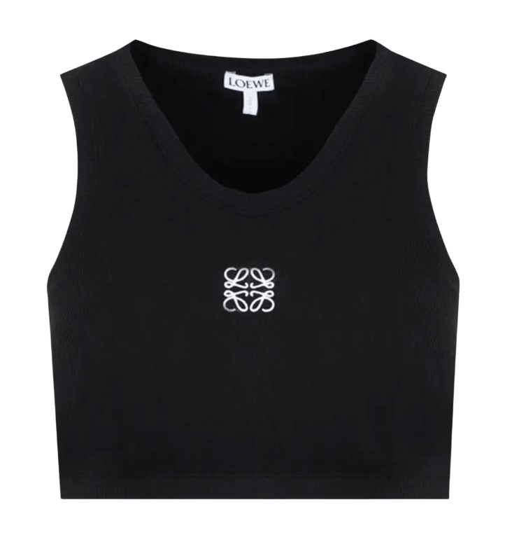 LOEWE ショート丈 ブラック ノースリーブ