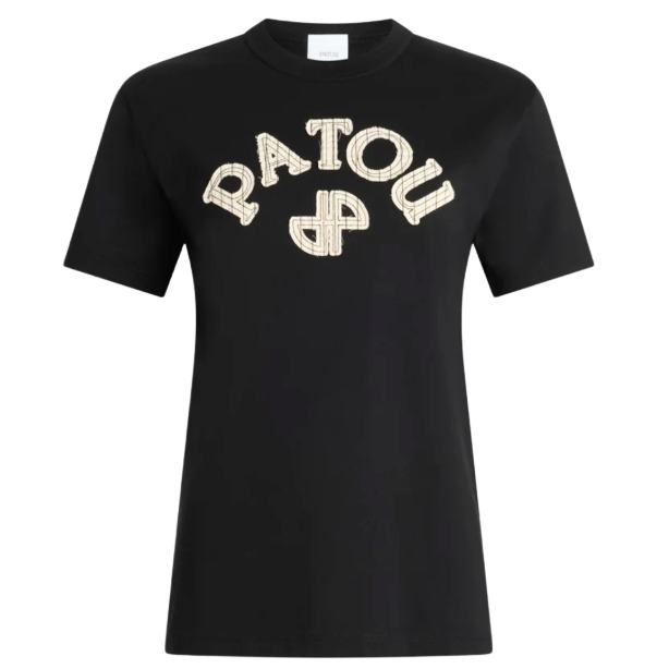 PATOUオーガニックコットン ポプリンパトゥロゴ＆JPモノグラム Tシャツ