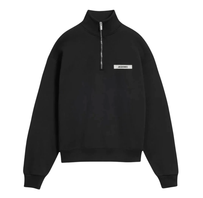 JACQUEMUS Gros Grain ジップロールネックスウェットシャツ
