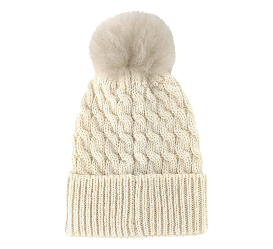 MONCLER ウール ニット帽 PONPON