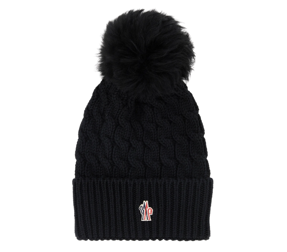 MONCLER ウール ニット帽 PONPON