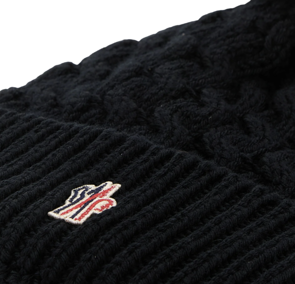 MONCLER ウール ニット帽 PONPON
