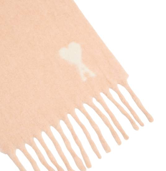 Ami paris ピンク アルパカ オフホワイト Ami De Coeur スカーフ