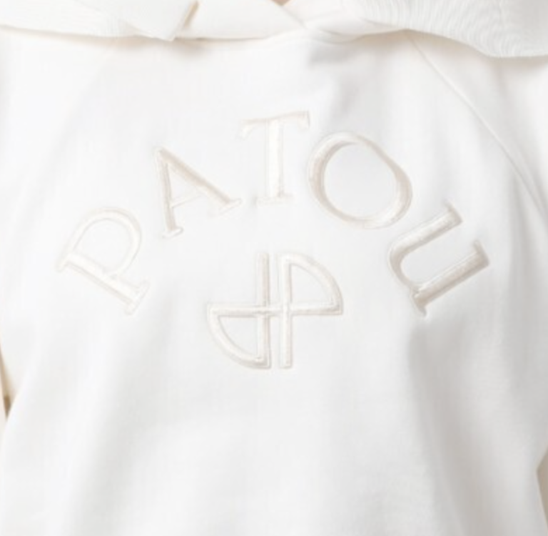 PATOU オーガニックコットン パトゥロゴ＆JPモノグラム フーディ