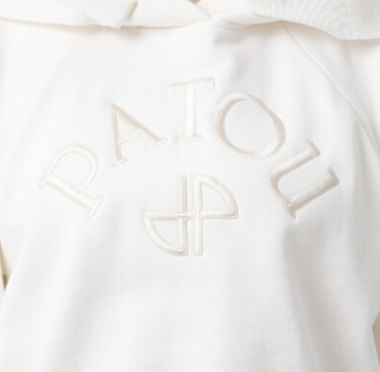 PATOU オーガニックコットン パトゥロゴ＆JPモノグラム フーディ