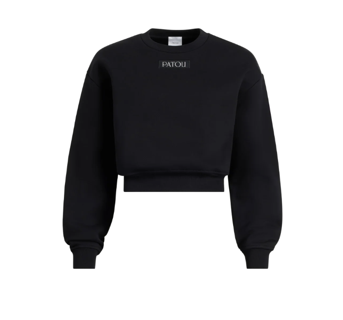 PATOU オーガニックコットンフリース パトゥロゴラベル スウェットシャツ