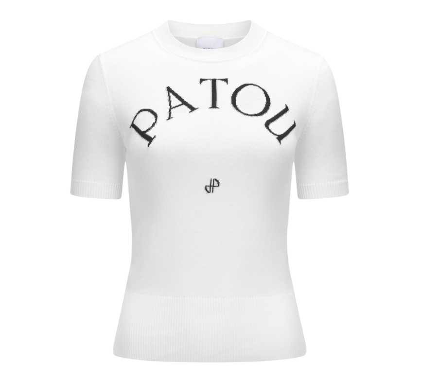 PATOU エコフレンドリーコットンブレンド パトゥ ジャカードニット トップ