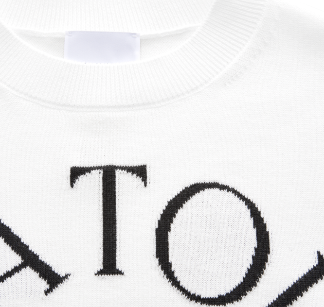 PATOU エコフレンドリーコットンブレンド パトゥ ジャカードニット トップ