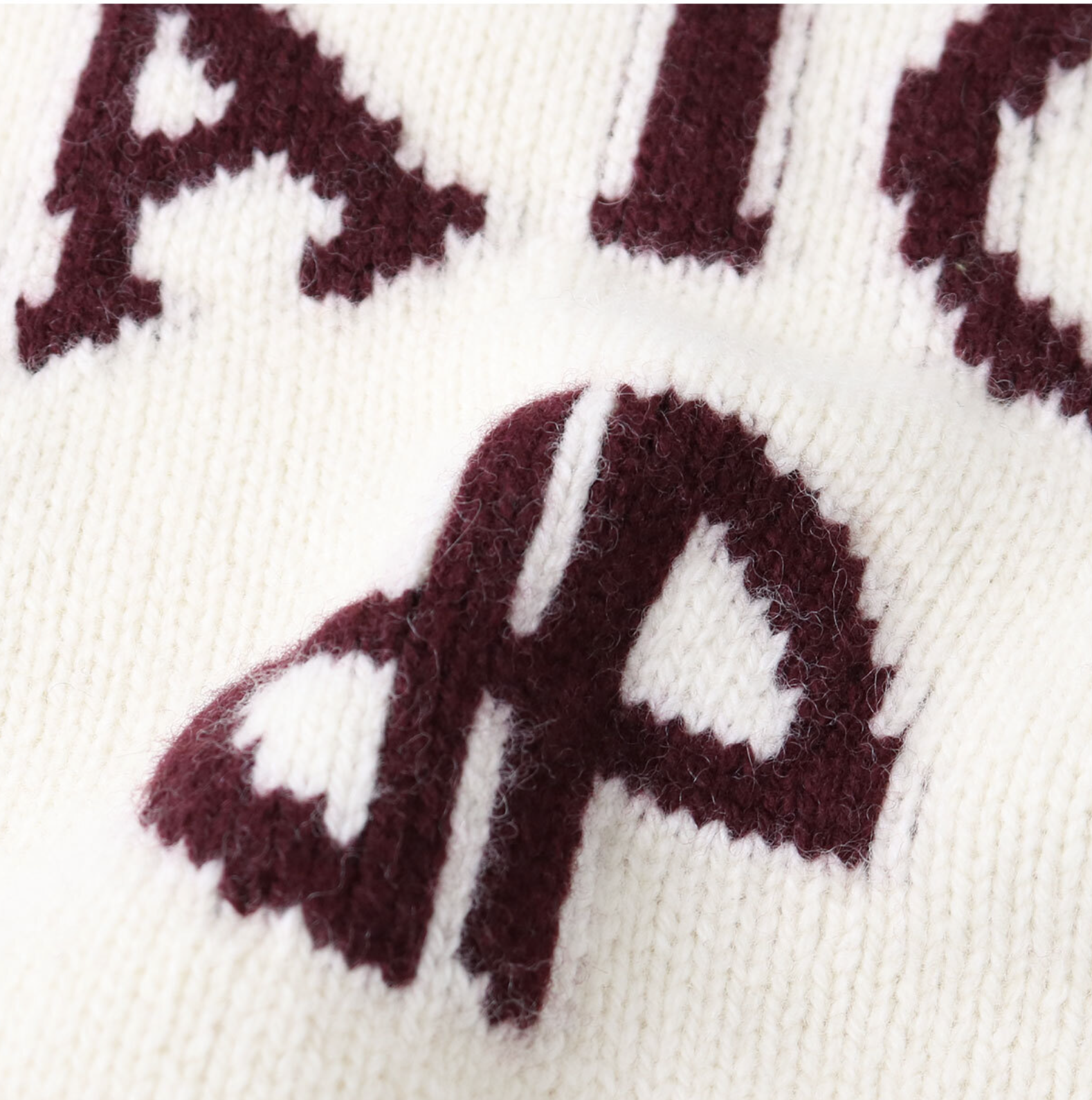 PATOU ウール＆カシミヤ パトゥロゴ＆JPモノグラム インターシャ セーター