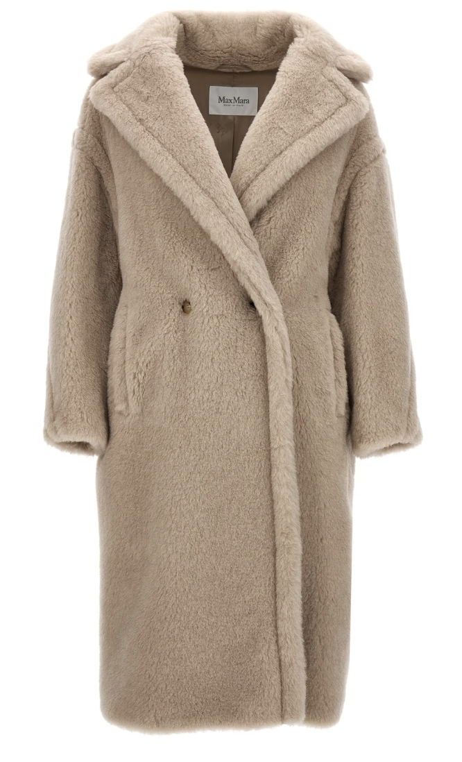 MaxMara テッドガール アルパカ＆バージンウールファーコート