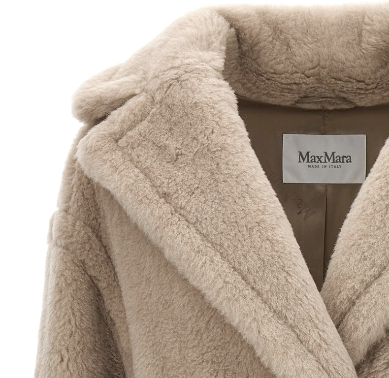 MaxMara テッドガール アルパカ＆バージンウールファーコート