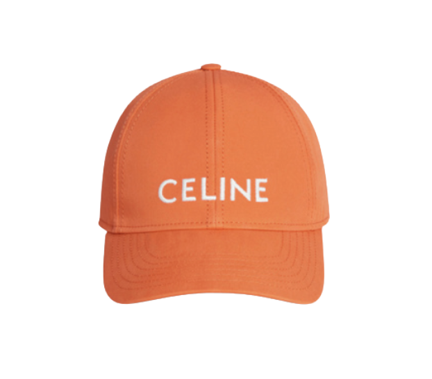 CELINE ロゴ キャップ オレンジ