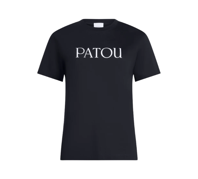 PATOU フロントロゴ Tシャツ ブラック