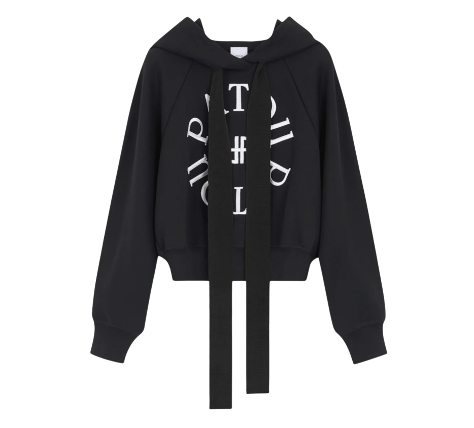 PATOU　パトゥ ロゴクロップドコットンパーカー