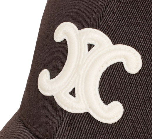 CELINE トリオンフ ベースボールキャップ / コットンギャバジン Sサイズ