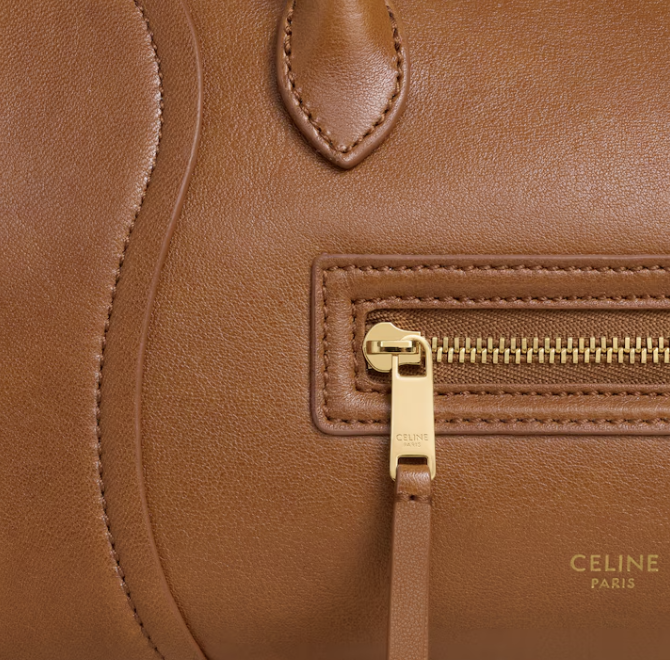 CELINE スモール ニューラゲージ / サプル シャイニー ラムスキン