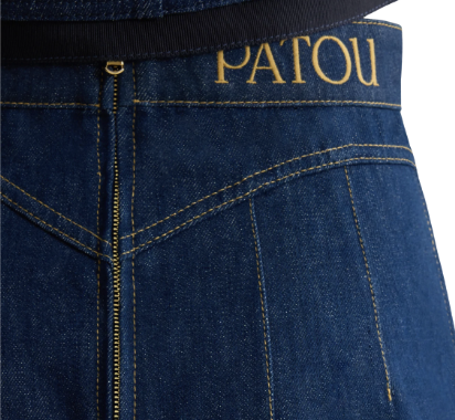 PATOU Aライン デニム スカート