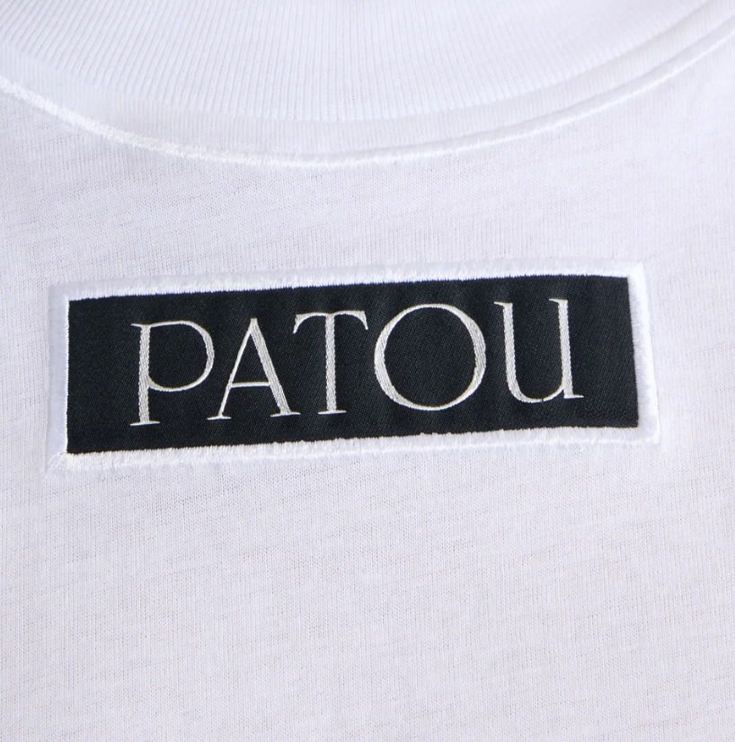 PATOU オーガニックコットン パトゥロゴラベル Tシャツ