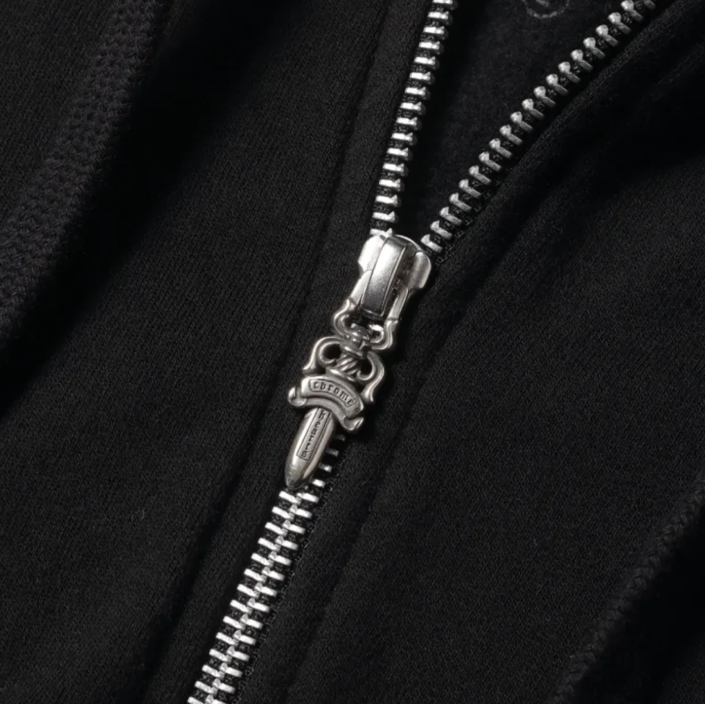 Chrom hearts プリントダガー ジップ パーカー XLサイズ