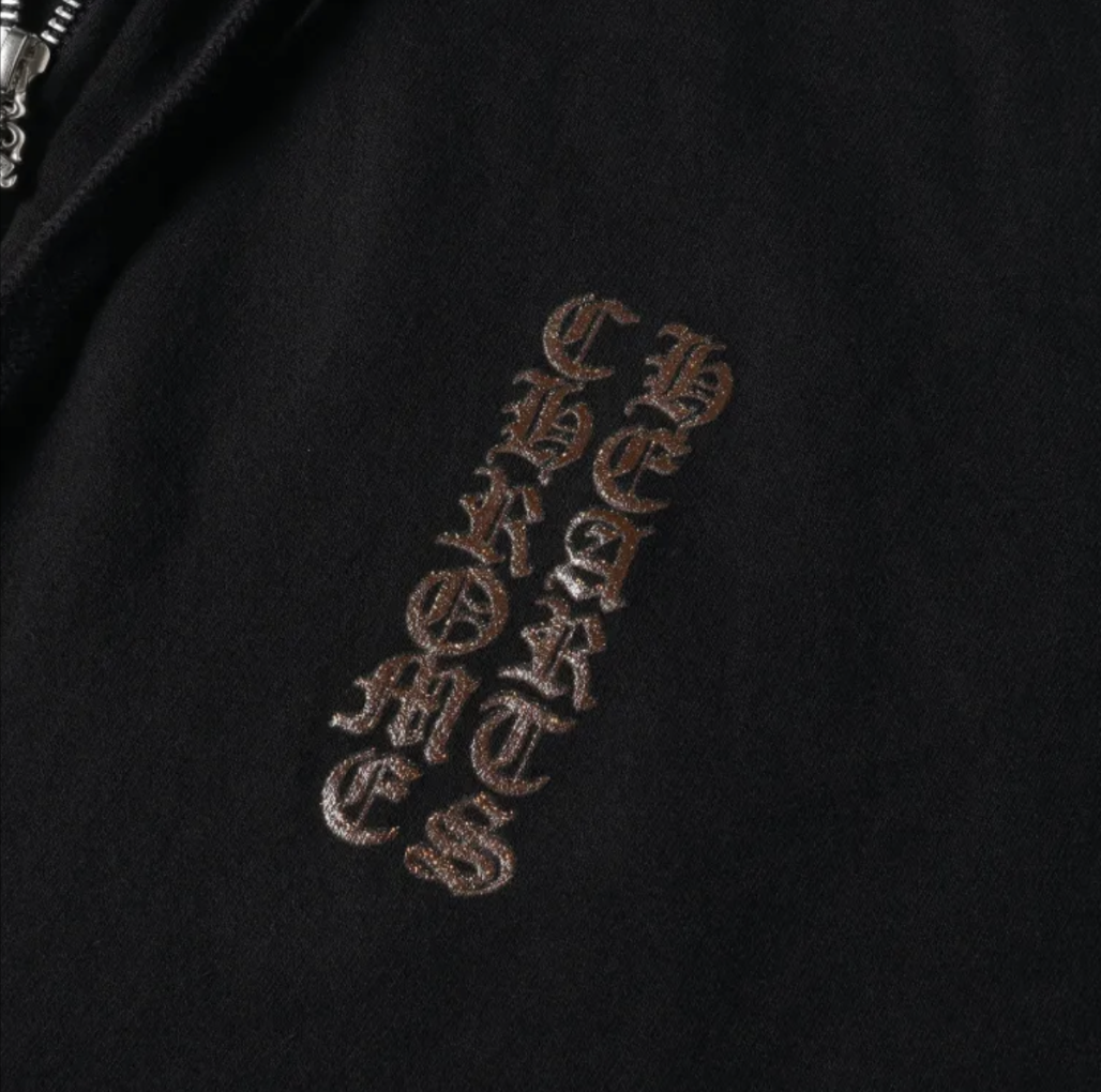 Chrom hearts プリントダガー ジップ パーカー XLサイズ