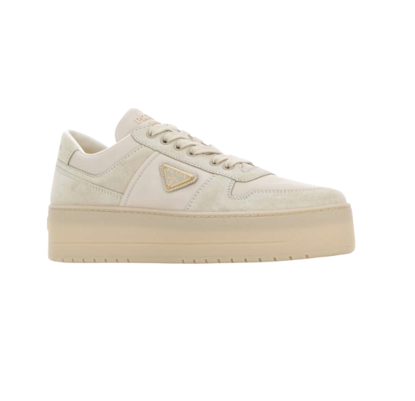 PRADA ダウンタウン ボールド Re-Nylon x スエード スニーカー