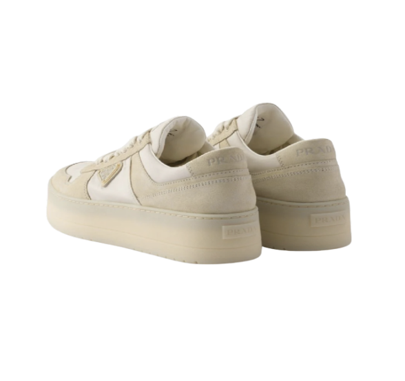 PRADA ダウンタウン ボールド Re-Nylon x スエード スニーカー