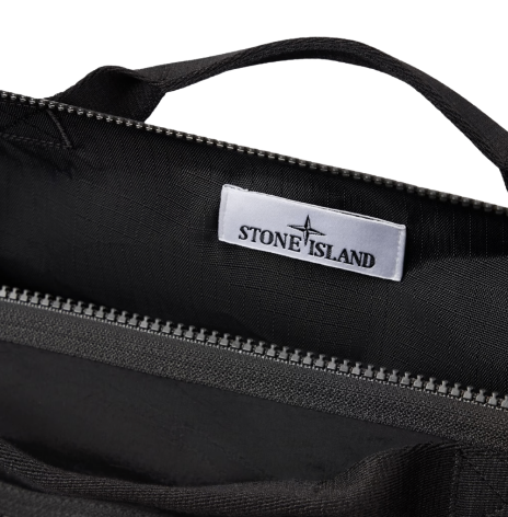 STONE ISLAND ブラック ダッフルバッグ