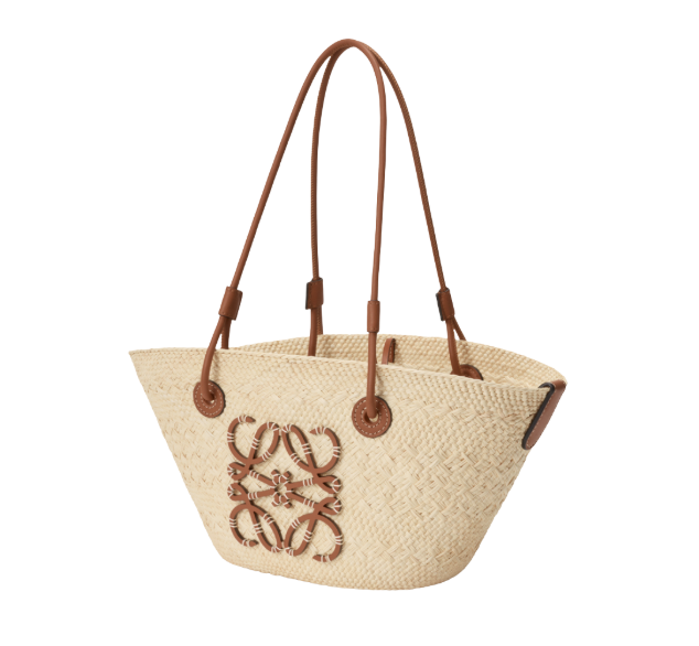 LOEWE アナグラム バスケットバッグ スモール（イラカヤシ&カーフ
