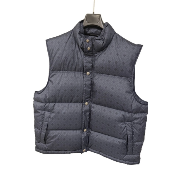 Chrome hearts CH Plus Stiff ダウンベスト ネイビー XLサイズ