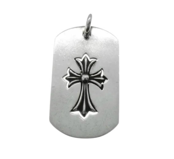Chrome Hearts カットアウト タイニークロス ラージ ドッグタグ ネックレス ※ボールチェーン付き