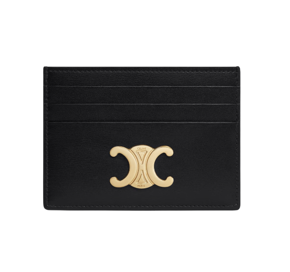 CELINE トリオンフ トリオンフ カードホルダー シャイニーカーフスキン